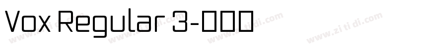 Vox Regular 3字体转换